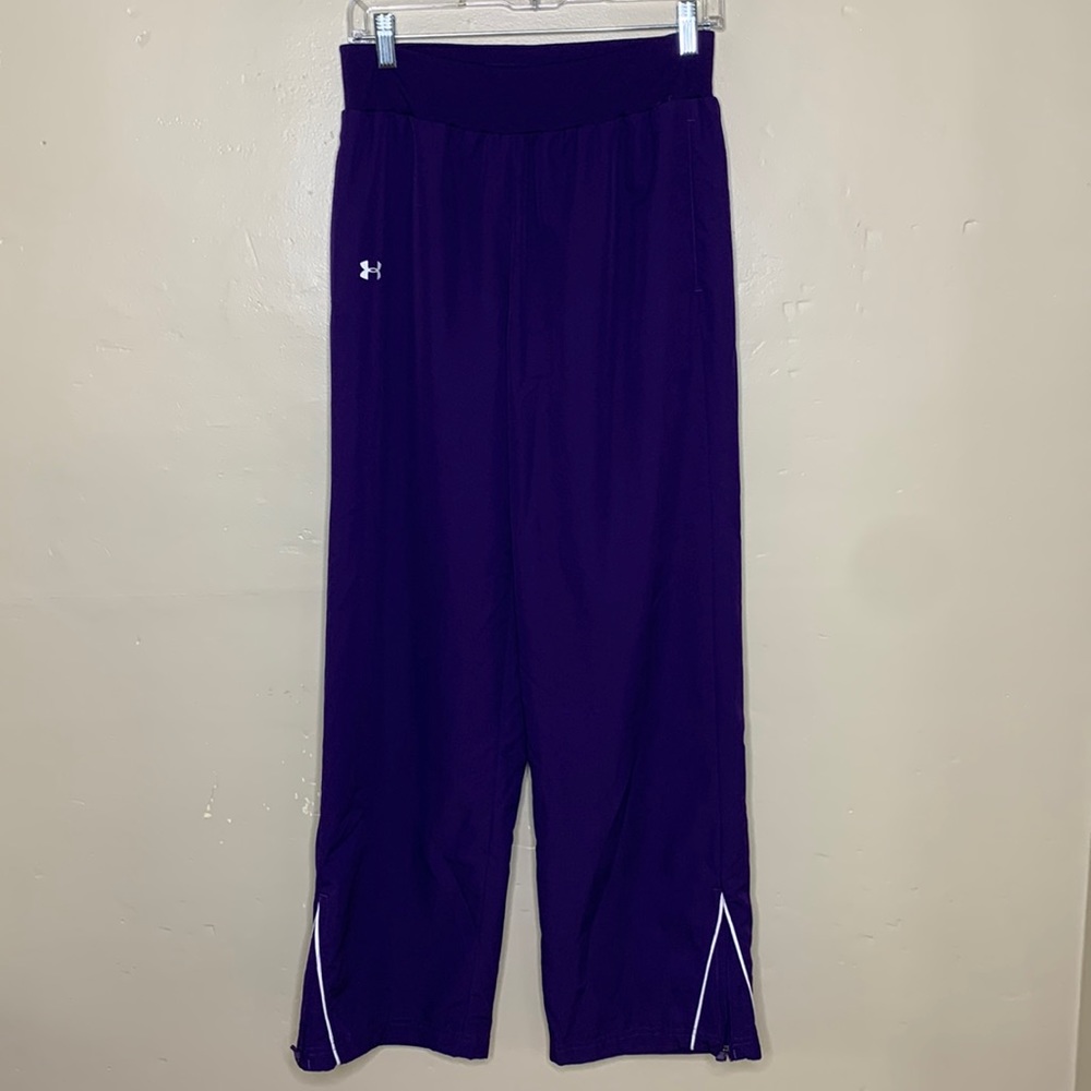 UNDER ARMOUR Track Pants Purple Active Wear Athletic Sports Gym Athliesure Small